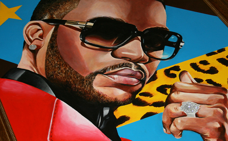 Fally Ipupa portrait ra paints